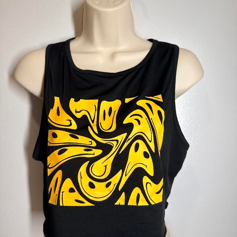 Shein Women's Black and Yellow Vest